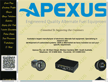 Tablet Screenshot of apexus.com.au